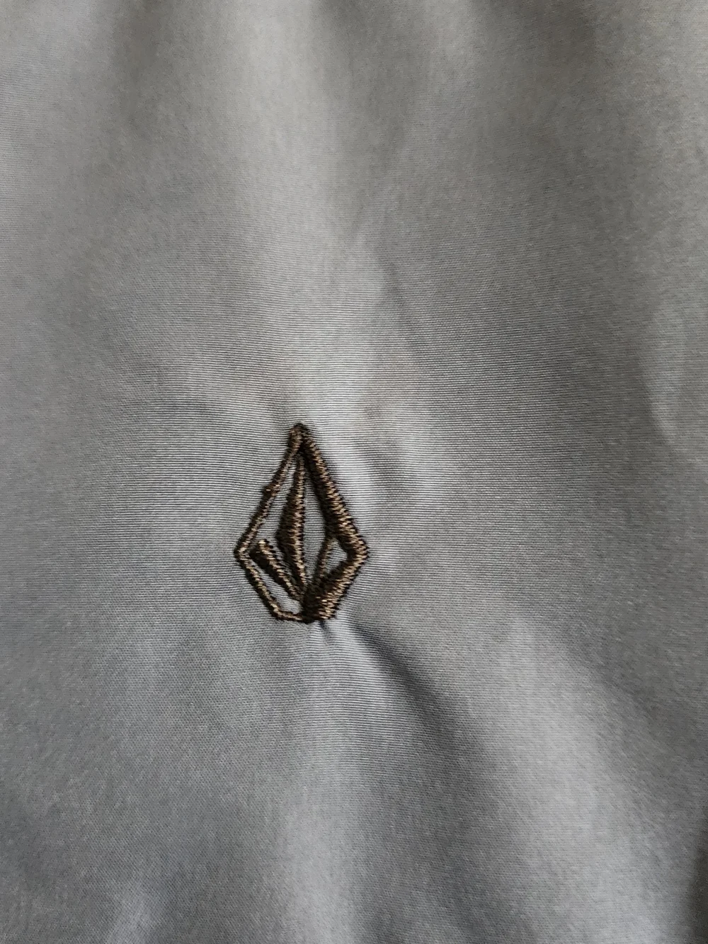 Volcom Men's Quilted Hybrid Hooded Full Zip Jacket Blue Grey Size M